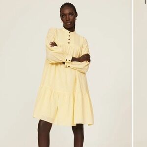 Pamela Love Embroidered Tiered Dress